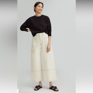 Everlane Way High Gardener Crop - Ecru - Size 27R